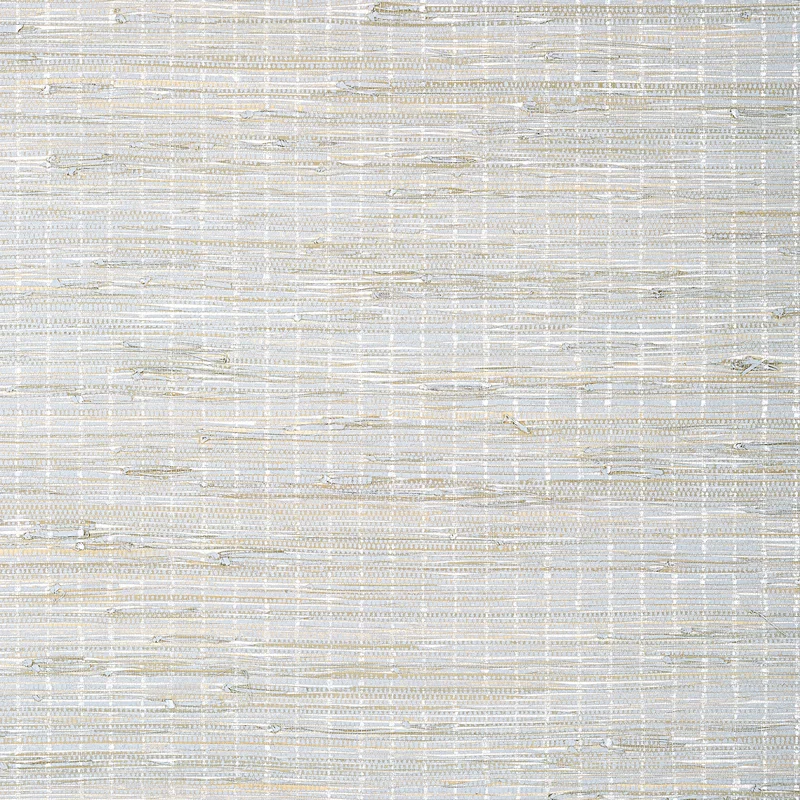 Thibaut Sutton Stripe — White on Grey Grass on Non Woven wallpaper in White on Grey