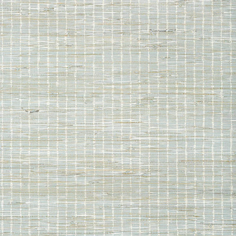Thibaut Sutton Stripe — White on Robin'S Egg Grass on Non Woven wallpaper in White on Robin'S Egg