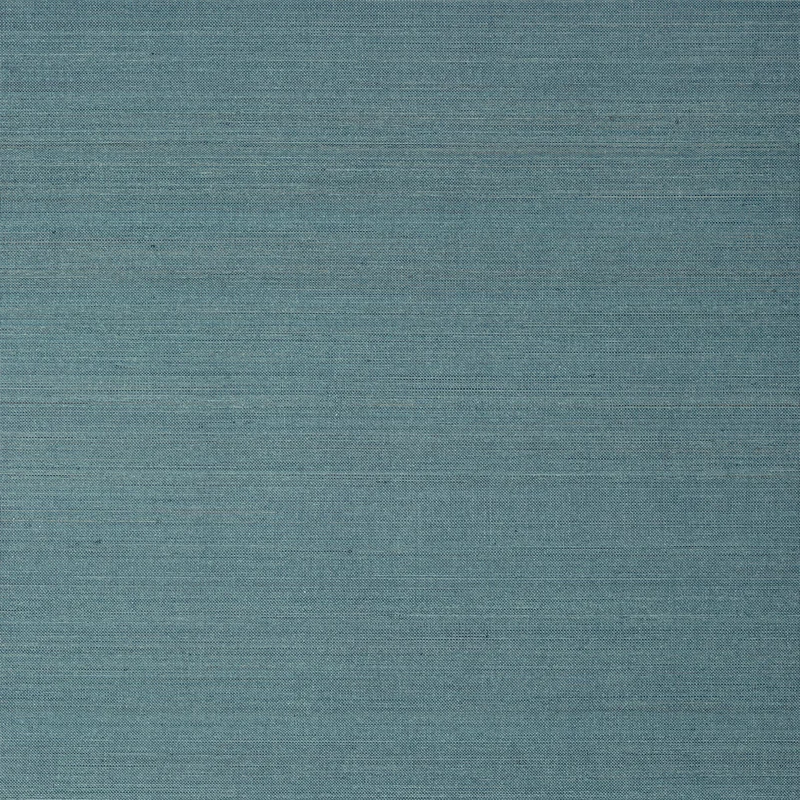 Thibaut Tabacon Abaca — Teal Abaca on Non Woven wallpaper in Teal