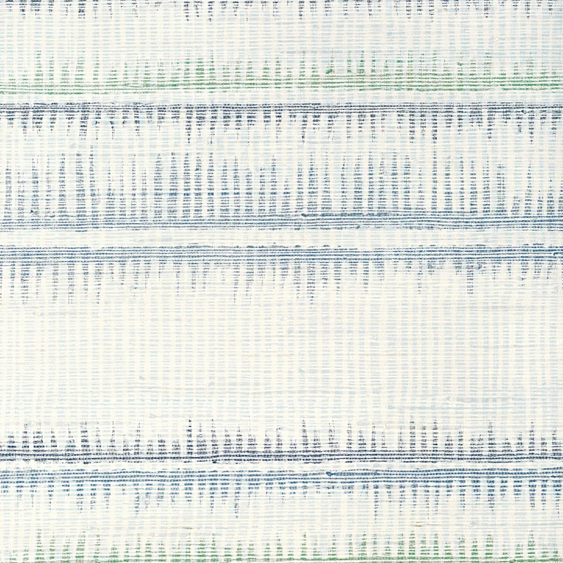 Thibaut Passage — Blue and Green Jute on Paper wallpaper in Blue and Green