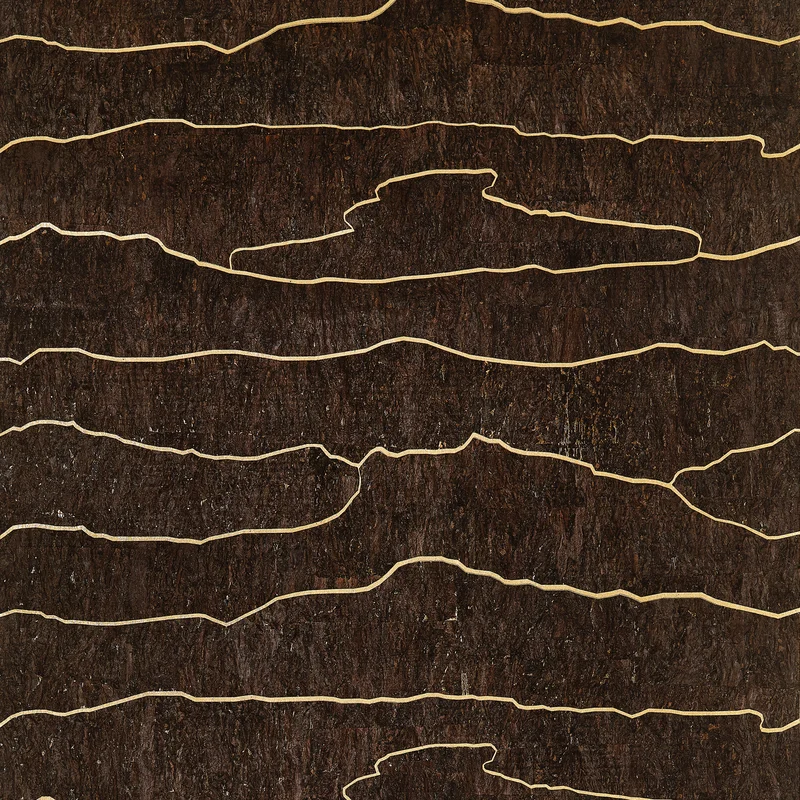 Thibaut Cloud Mosaic — Gold Bark wallpaper