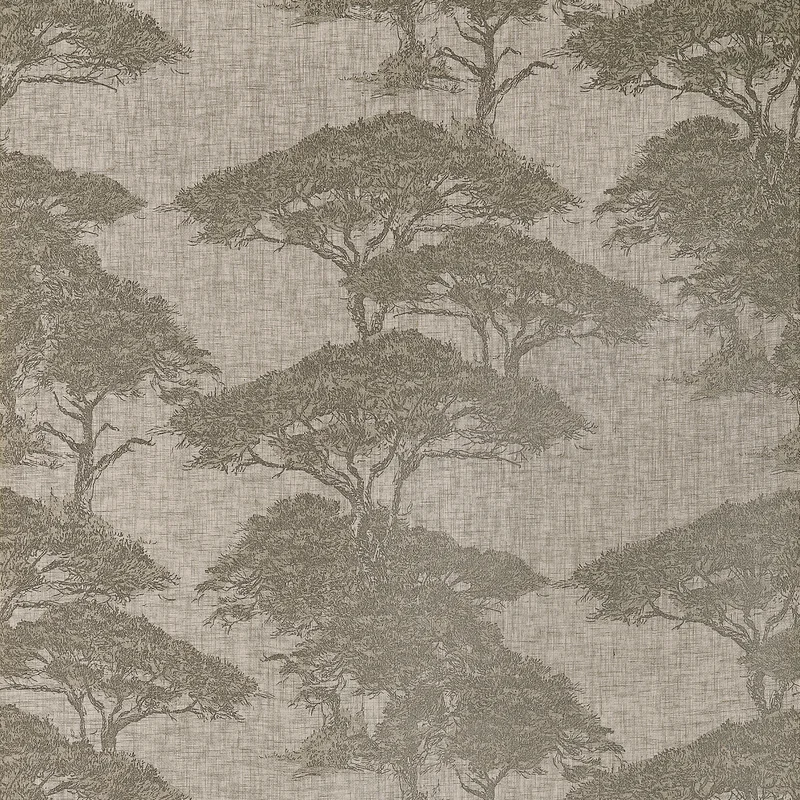 Thibaut Torrey Pines — Beige and Black Linen Mesh on Non Woven wallpaper in Beige and Black