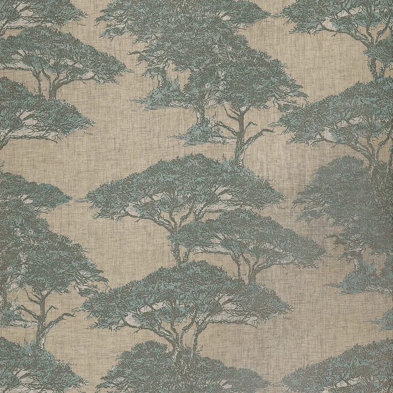 Thibaut Torrey Pines — Spa Blue Linen Mesh on Non Woven wallpaper in Spa Blue