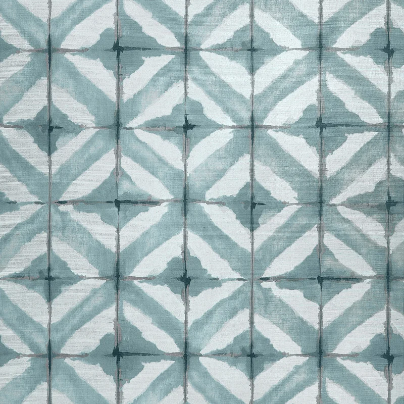 Thibaut Water Blocks — Mineral Sisal on Non Woven wallpaper in Mineral