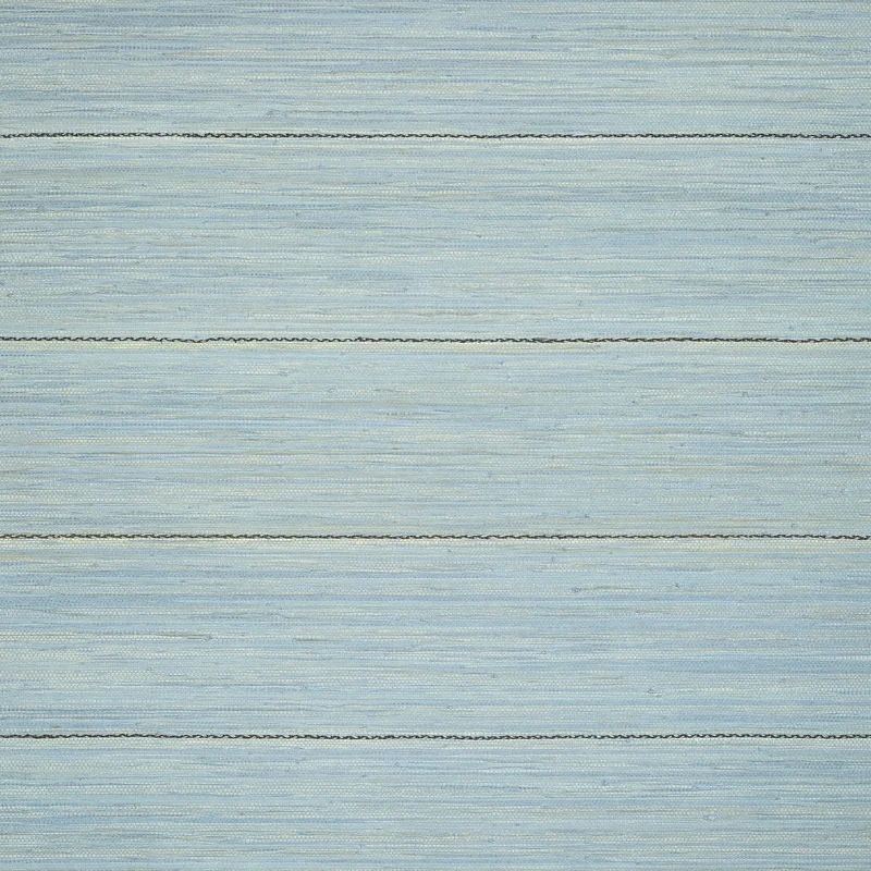 Thibaut Navajo — Spa Blue Raffia on Non Woven wallpaper in Spa Blue