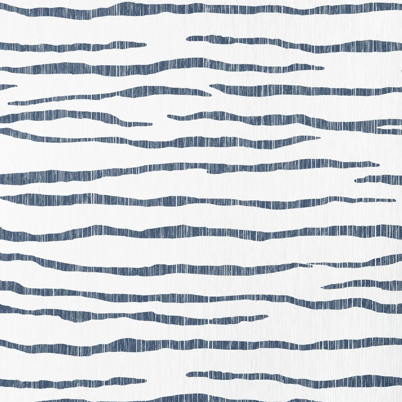 Thibaut Savanna — Navy Paperweave on Non Woven wallpaper in Navy