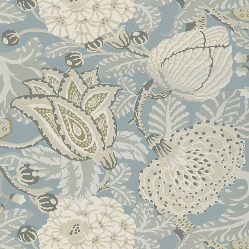 Thibaut Mitford — Aqua Wallpaper wallpaper in Aqua
