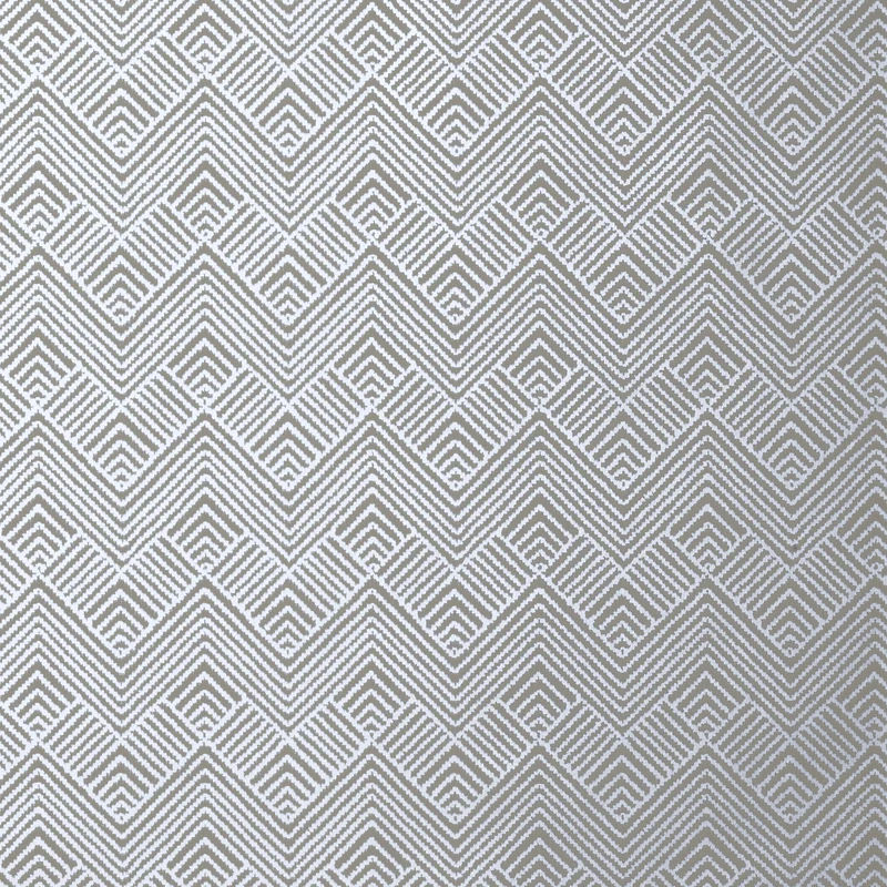 Thibaut Oslo Chevron — Metallic Silver Wallpaper wallpaper in Metallic Silver