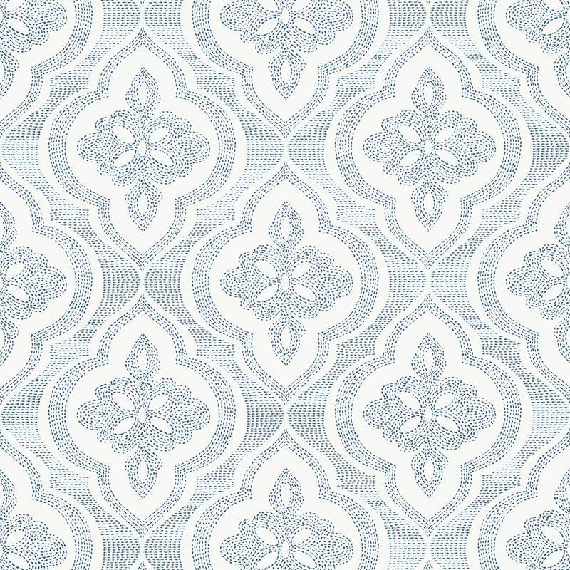 Thibaut Ophelia — Navy Wallpaper wallpaper in Navy