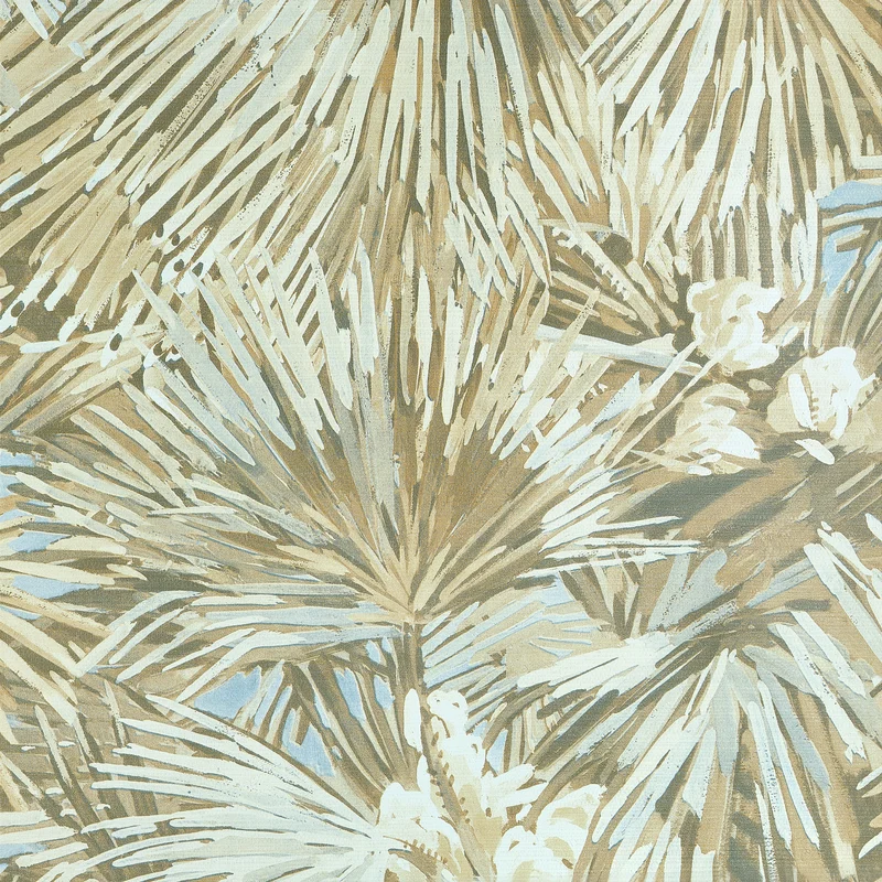 Thibaut Palmier — Beige Embossed Vinyl on Non Woven wallpaper in Beige