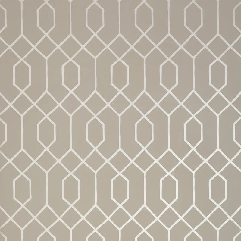 Thibaut La Farge — Metallic Pewter on Taupe Wallpaper wallpaper in Metallic Pewter on Taupe