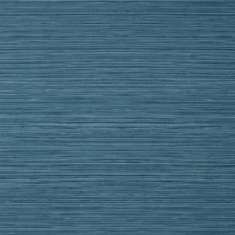 Thibaut Kendari Grass — Dark Blue Embossed Vinyl on Non Woven wallpaper in Dark Blue