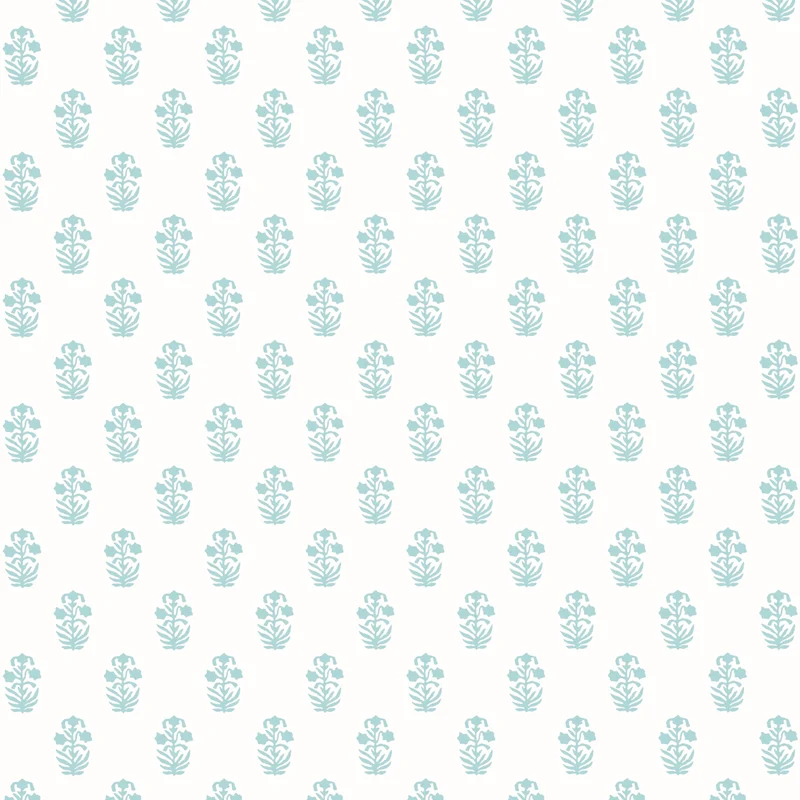 Thibaut Corwin — Seaglass on White Non Woven wallpaper in Seaglass on White