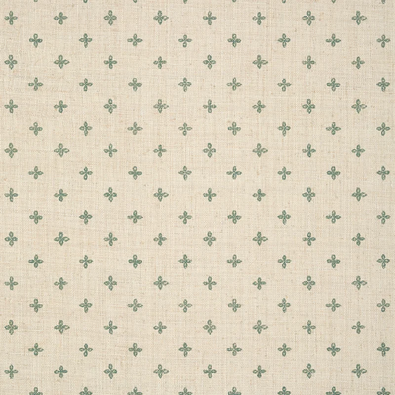 Thibaut Bethany — Green on Off White Raffia on Non Woven wallpaper in Green on Off White