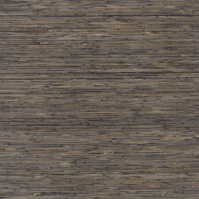 Thibaut Bamboo Weave — Charcoal wallpaper