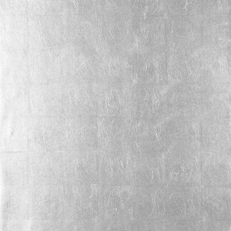 Thibaut Metal Leaf — Metallic Silver Metal Leaf on Non Woven wallpaper in Metallic Silver