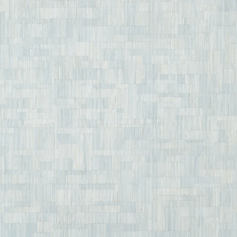 Thibaut Bamboo Mosaic — Soft Blue Vinyl Coated on Paper wallpaper in Soft Blue
