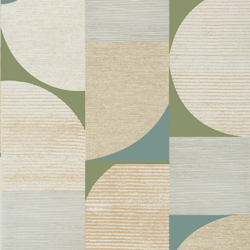 Thibaut Saturn — Metallic Gold and Moss Wallpaper wallpaper in Metallic Gold and Moss