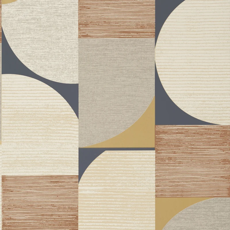 Thibaut Saturn — Metallic Copper and Black Wallpaper wallpaper in Metallic Copper and Black