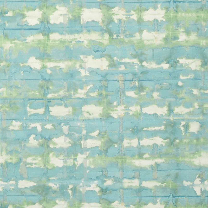 Thibaut Illusion — Teal and Green Non Woven wallpaper in Teal and Green