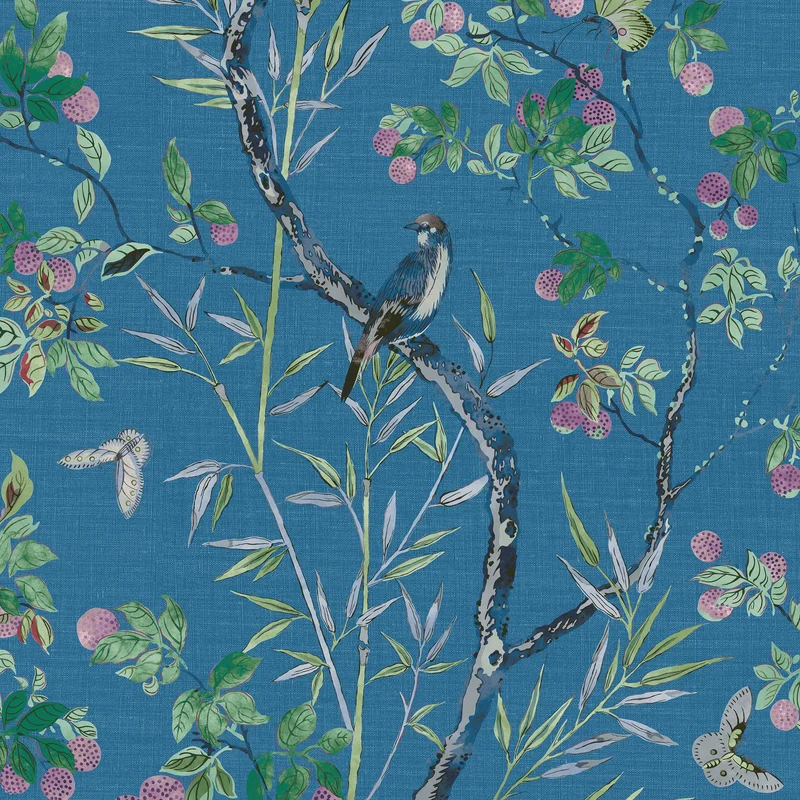 Thibaut Claire — Navy Non Woven wallpaper in Navy