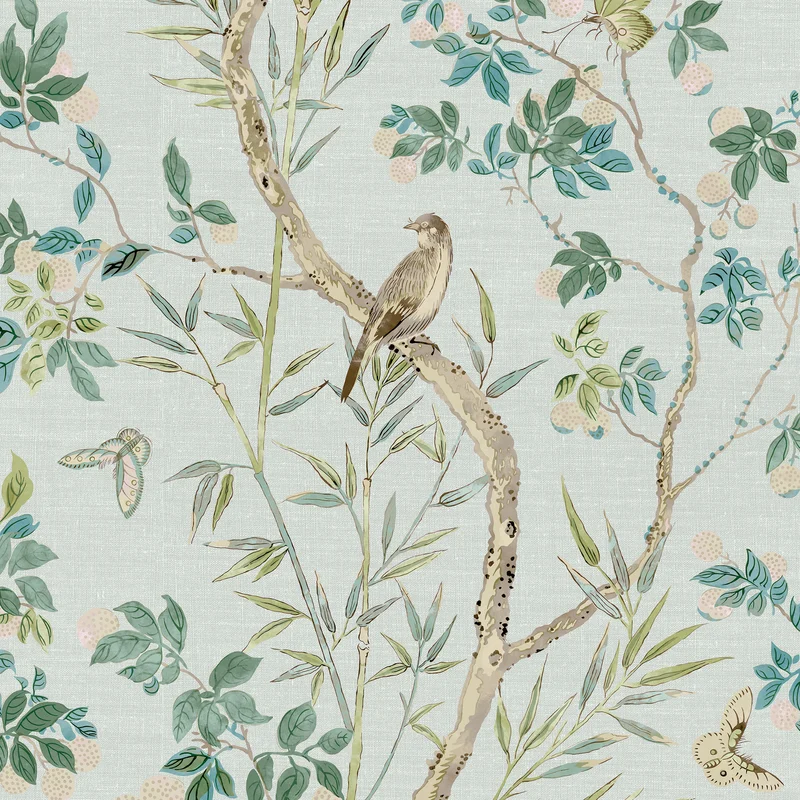 Thibaut Claire — Spa Blue Non Woven wallpaper in Spa Blue