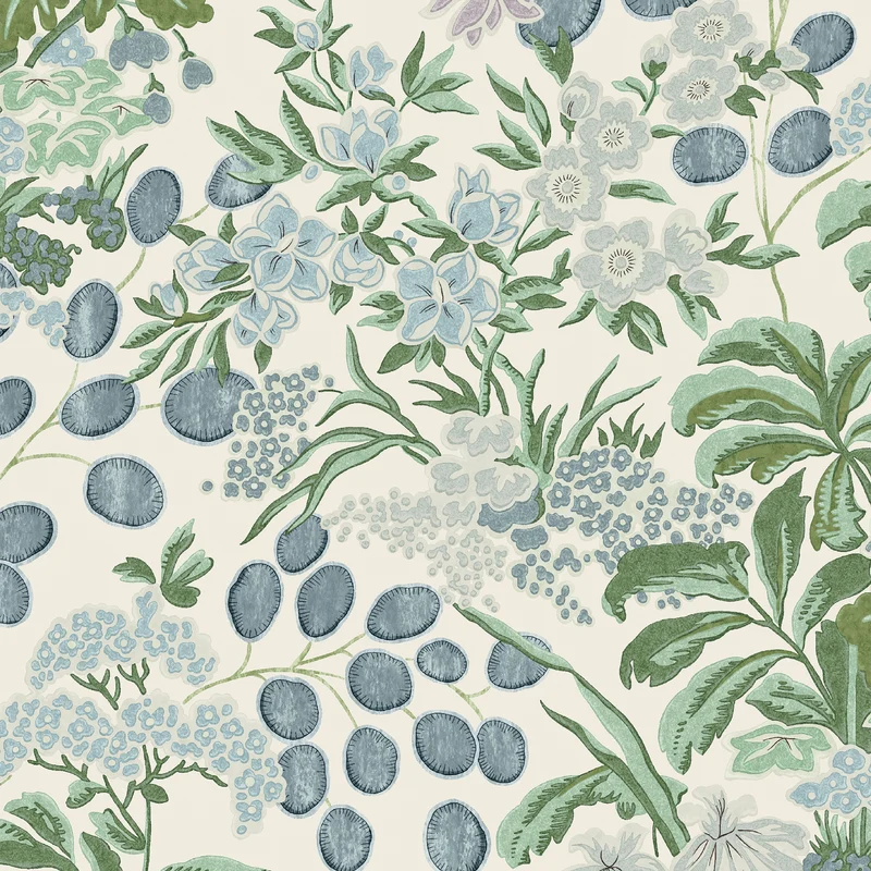Thibaut Meadow — Lavender and Blue Non Woven wallpaper in Lavender and Blue