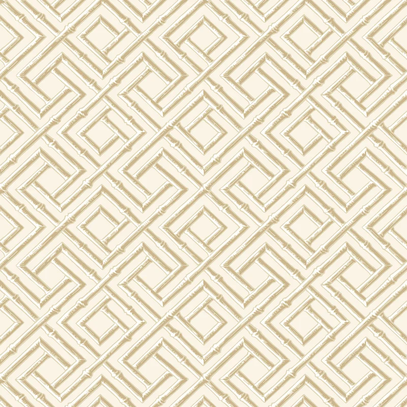 Thibaut French Lattice — Beige Wallpaper wallpaper in Beige