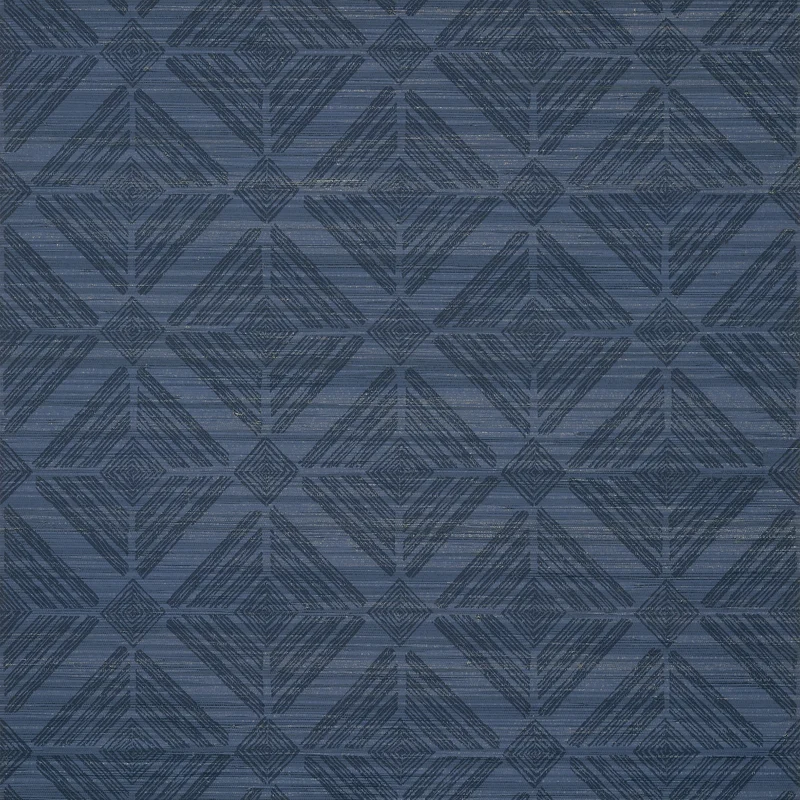 Thibaut Teramo — Navy Raffia wallpaper in Navy
