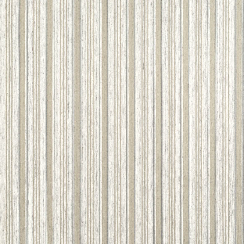 Thibaut Bennett Stripe — Beige Linen Mesh on Non Woven wallpaper in Beige