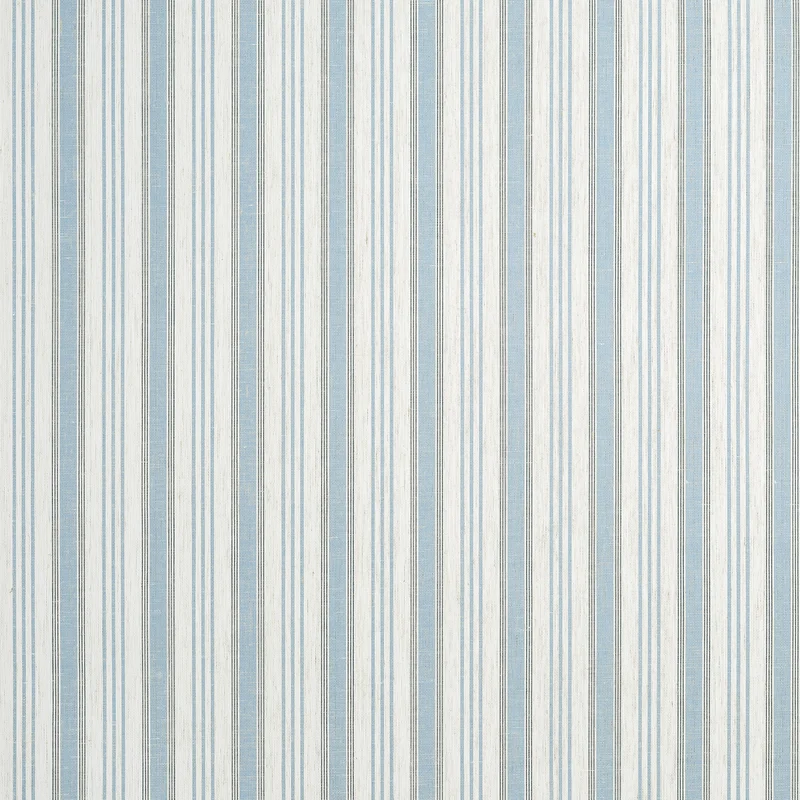 Thibaut Bennett Stripe — Blue Linen Mesh on Non Woven wallpaper in Blue