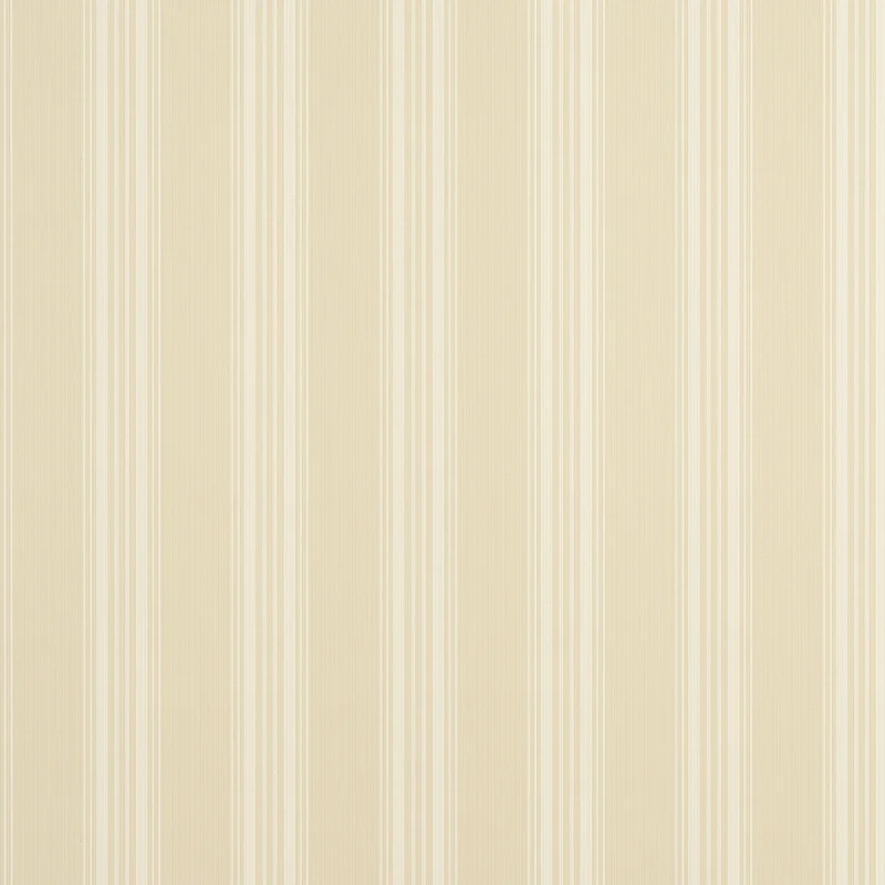 Thibaut Scarlet Stripe — Buttercream Non Woven wallpaper in Buttercream