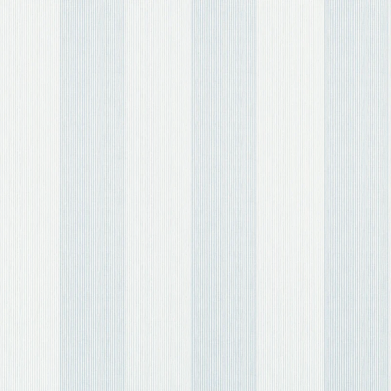 Thibaut Evan Stripe — Powder Blue Non Woven wallpaper in Powder Blue