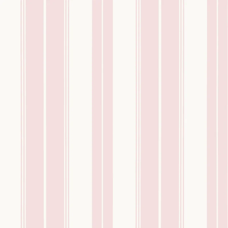 Thibaut Norfolk Stripe — Pink Non Woven wallpaper in Pink