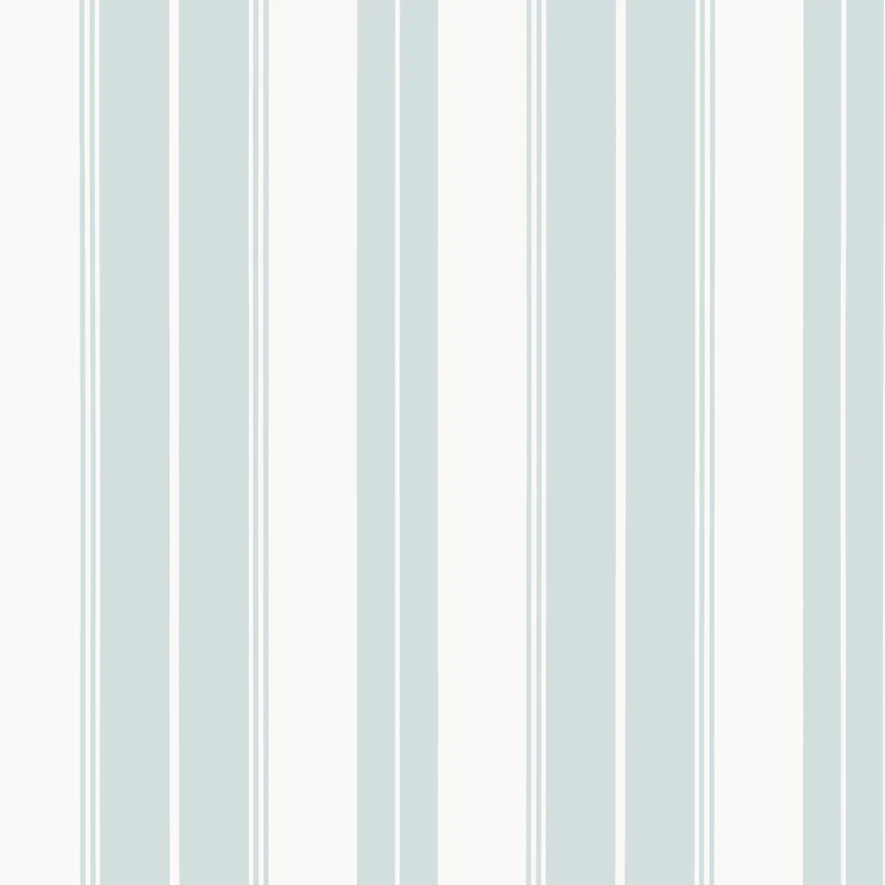 Thibaut Norfolk Stripe — Spa Blue Non Woven wallpaper in Spa Blue