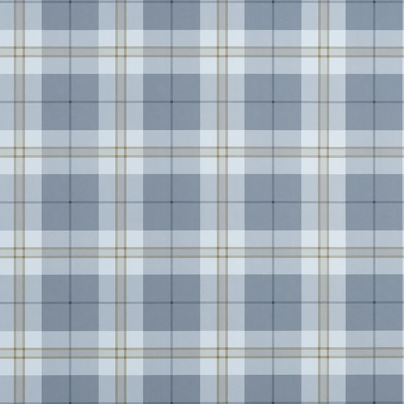Thibaut Douglas Plaid — Slate Non Woven wallpaper in Slate