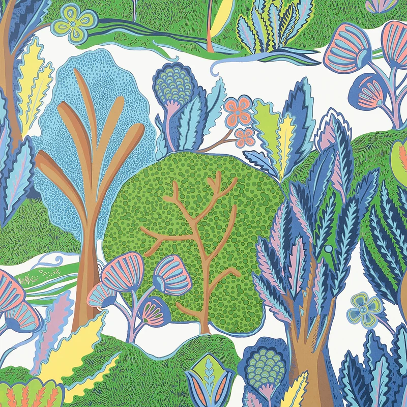 Thibaut Albero — Green and Blue wallpaper