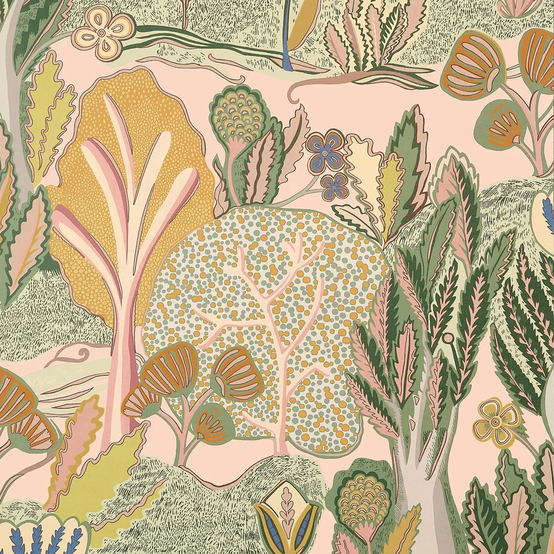Thibaut Albero — Apricot and Ginger Non Woven wallpaper in Apricot and Ginger