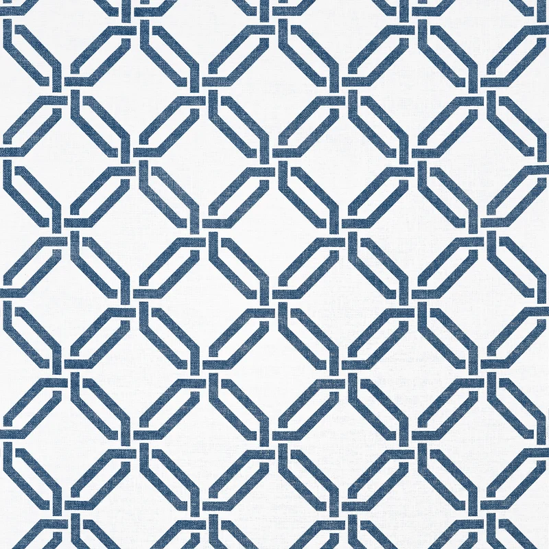 Thibaut Miramar Way — Navy Paperweave on Non Woven wallpaper in Navy