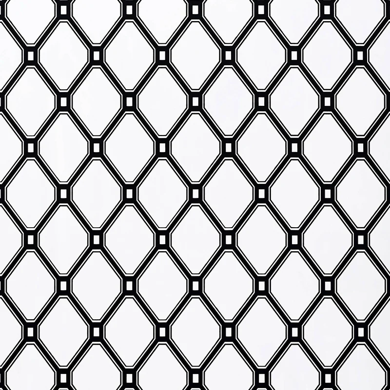 Thibaut Ingrid — Black on White Wallpaper wallpaper in Black on White