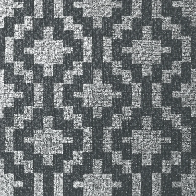 Thibaut Andes — Metallic Silver Non-Woven Fabric Backed Vinyl wallpaper in Metallic Silver