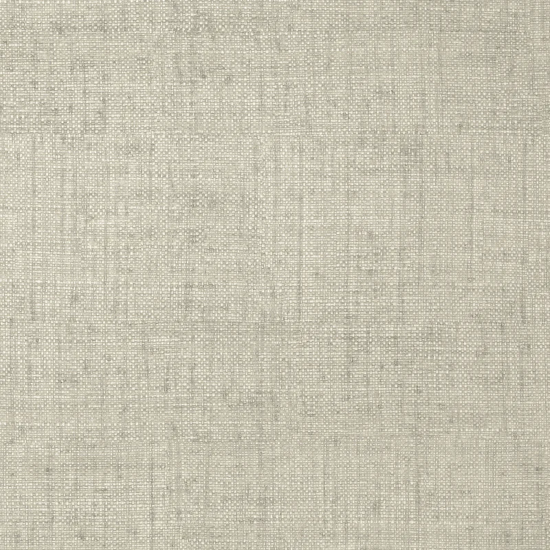 Thibaut Bankun Raffia — Grey Embossed Vinyl on Osnaburg wallpaper in Grey