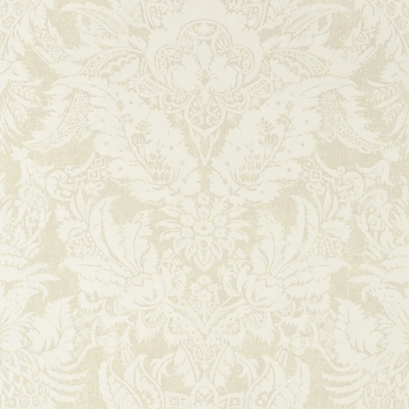 Thibaut Chardonnet Damask — Cream Embossed Vinyl on Non Woven wallpaper in Cream