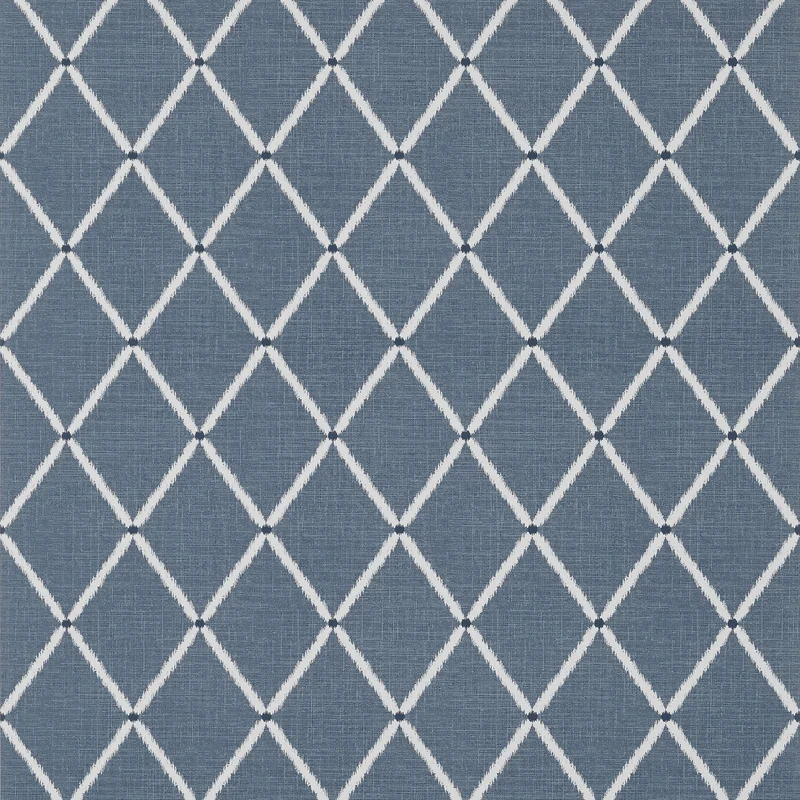 Thibaut Pompton Trellis — Navy Wallpaper wallpaper in Navy