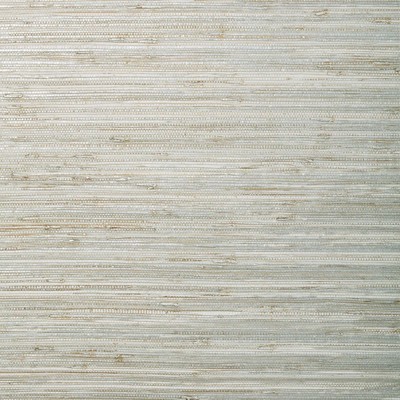 Thibaut Canyon — White Silver Grass on Non Woven wallpaper in White Silver