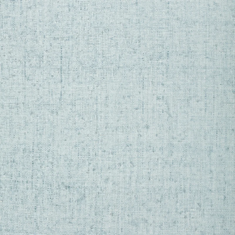 Thibaut Provincial Weave — Light Slate Raffia on Non Woven wallpaper in Light Slate