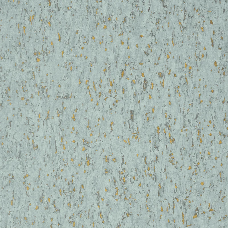 Thibaut Montado Cork — Aqua on Metallic Gold Wallpaper wallpaper in Aqua on Metallic Gold