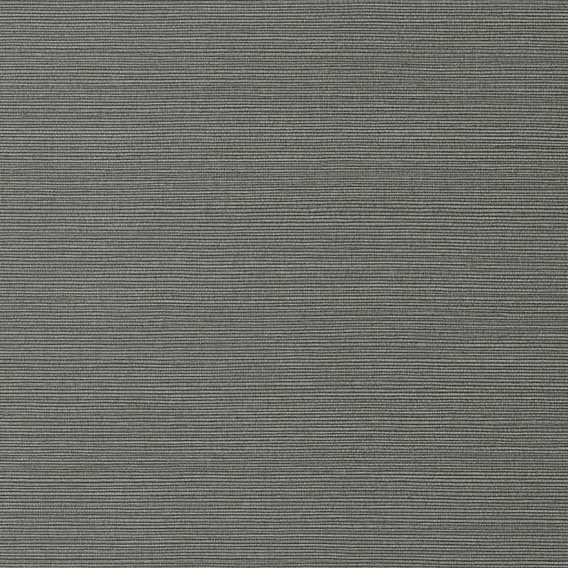 Thibaut Taluk Sisal — Charcoal Embossed Vinyl on Non Woven wallpaper in Charcoal