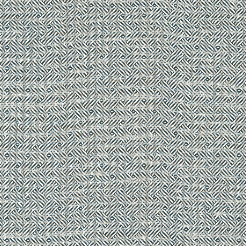 Thibaut Lattice Weave — Blue Paperweave on Paper wallpaper in Blue