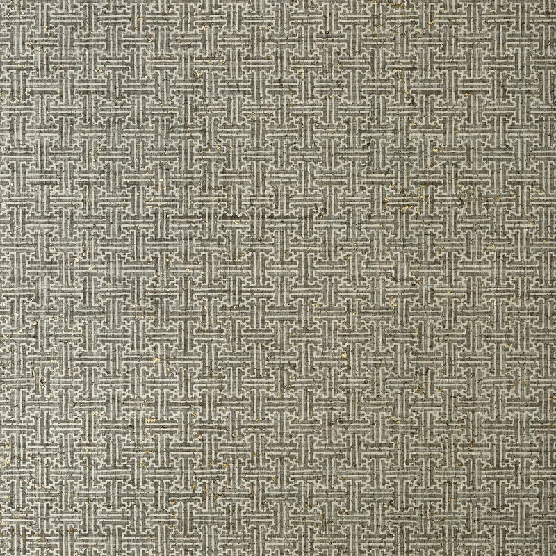 Thibaut Taza Cork — Charcoal Cork on Non Woven wallpaper in Charcoal